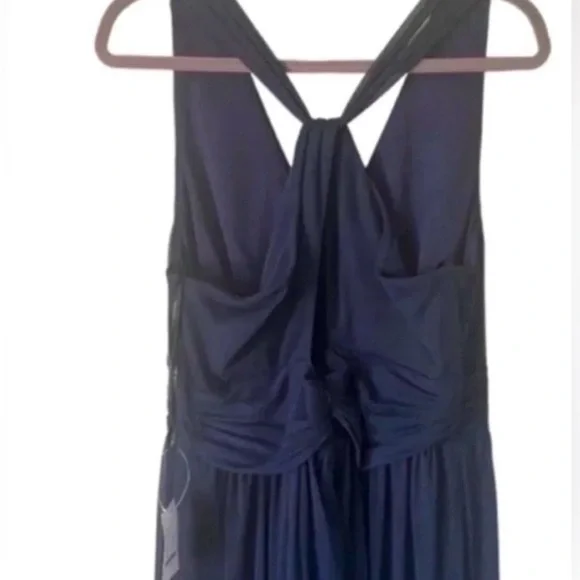 Alfred Sung | Wrap Twist Maxi Dress. Bridal. Formal. Ruched waist. Size 18L. NWT - Picture 6 of 9